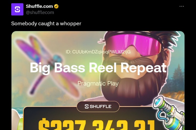 Twitter 227K Big Bass Reel Repeat Win